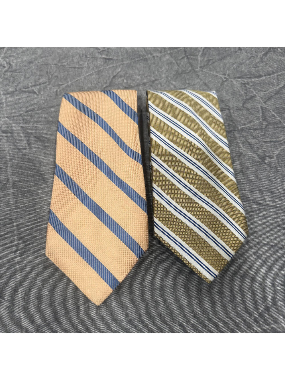 Jos. A. Bank Tie Men's Gold Peach Lot 2 Bundle